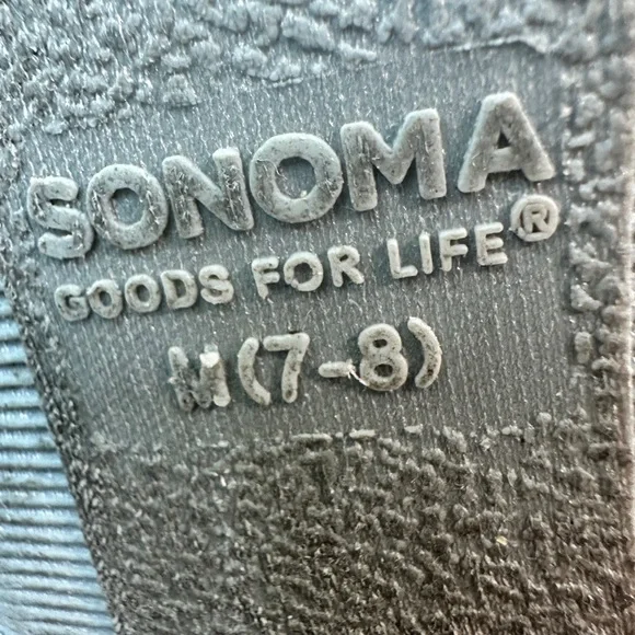 Sonoma Super Cozy Moccasin Slippers Women’s Size 7/8 Gray - Picture 7 of 7